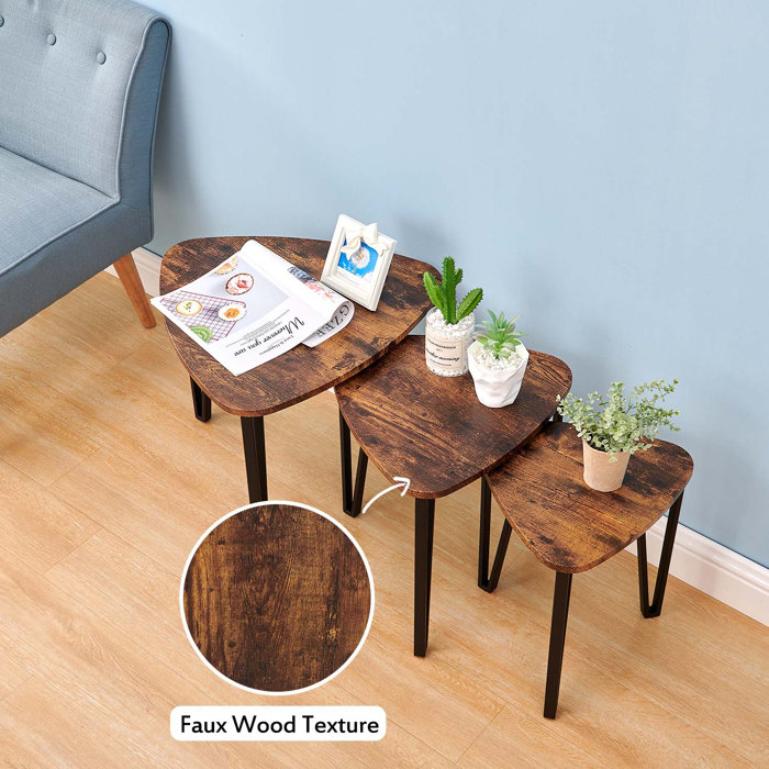 Wrought Studio Nyasia 3 Piece Coffee Table Set & Reviews Wayfair